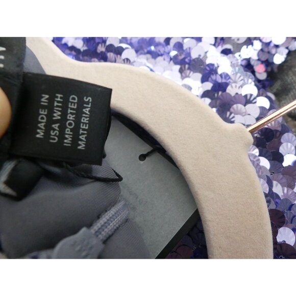 ST. JOHN Womens 0 Scales Dress Sheath Lilac Evening NWT - Picture 9 of 11